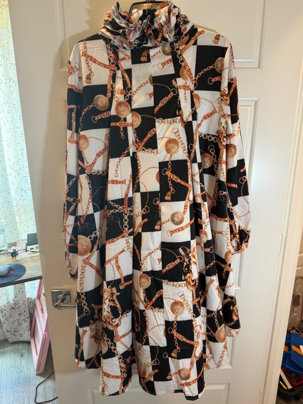 NWT WoWo Fashion Print Dress Size M